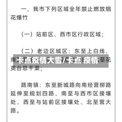卡点疫情大雪/卡点 疫情