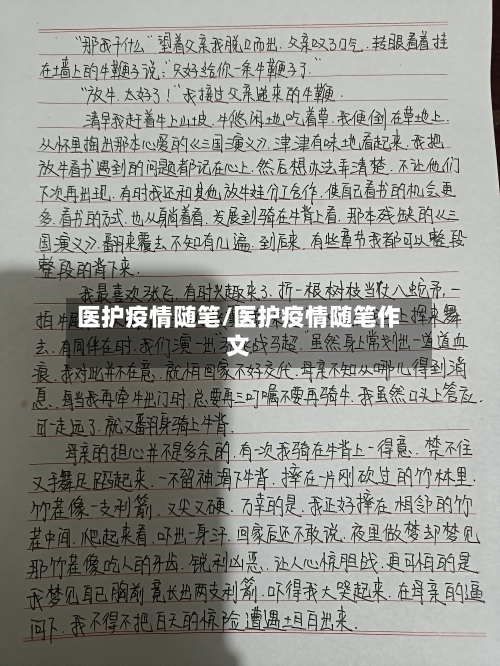 医护疫情随笔/医护疫情随笔作文