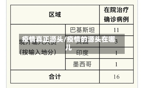 疫情真正源头/疫情的源头在哪儿