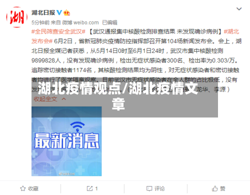 湖北疫情观点/湖北疫情文章